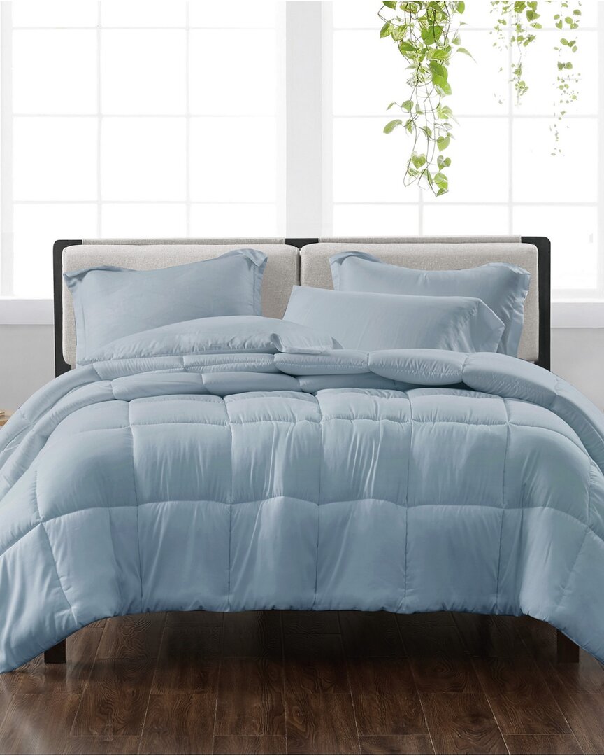 Cannon Solid Blue 3pc Comforter Set