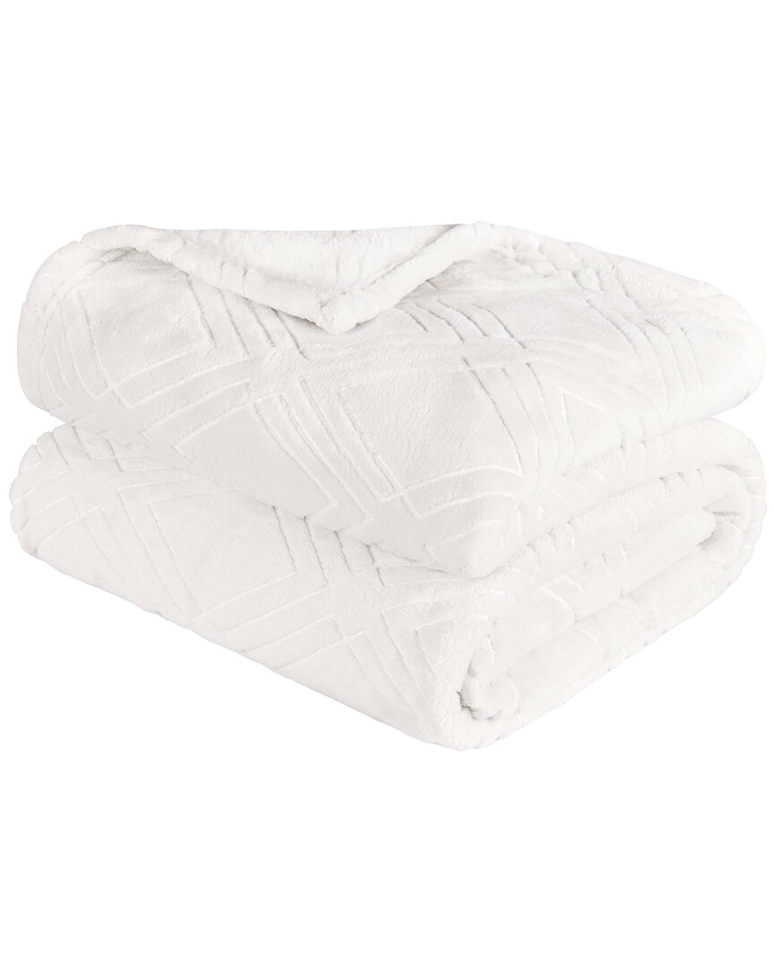 Superior Diamond Flannel Fleece Plush Ultra-soft Blanket