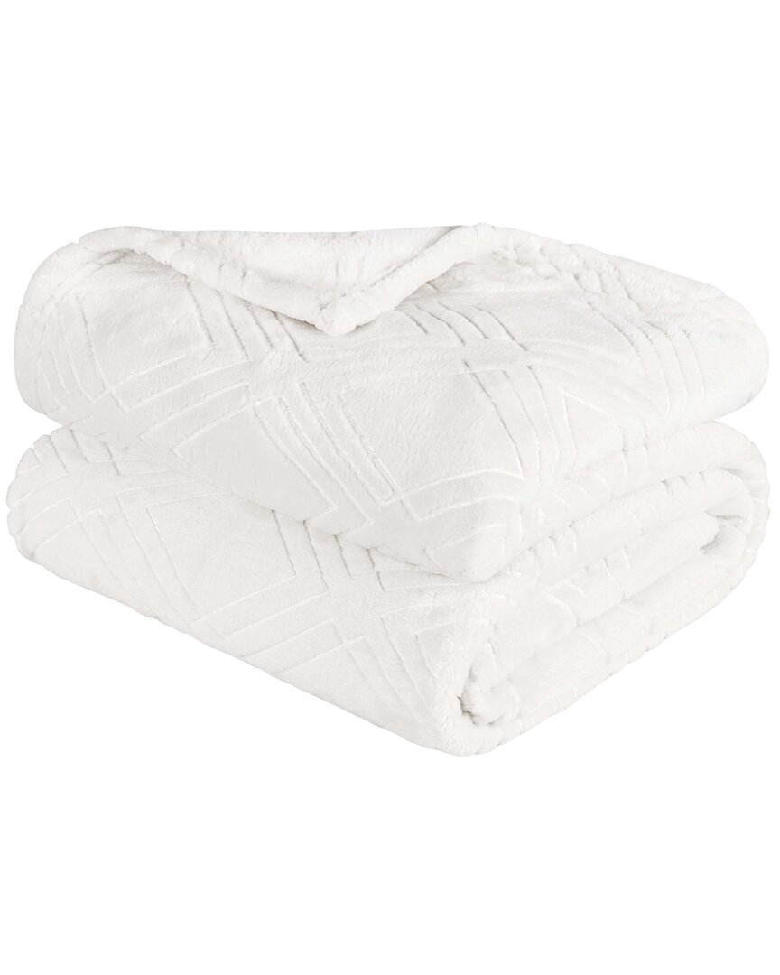 Superior Diamond Flannel Fleece Plush Ultra-soft Throw