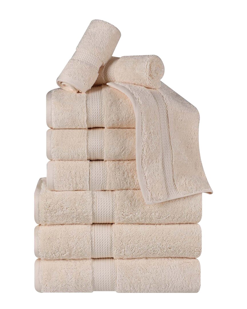 Superior Egyptian Cotton 9pc Plush Heavyweight Absorbent Luxury Soft Towel Set