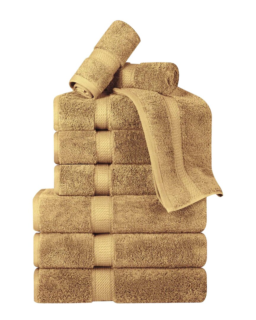 Shop Superior Egyptian Cotton 9pc Plush Heavyweight Absorbent Luxury Soft Towel Set