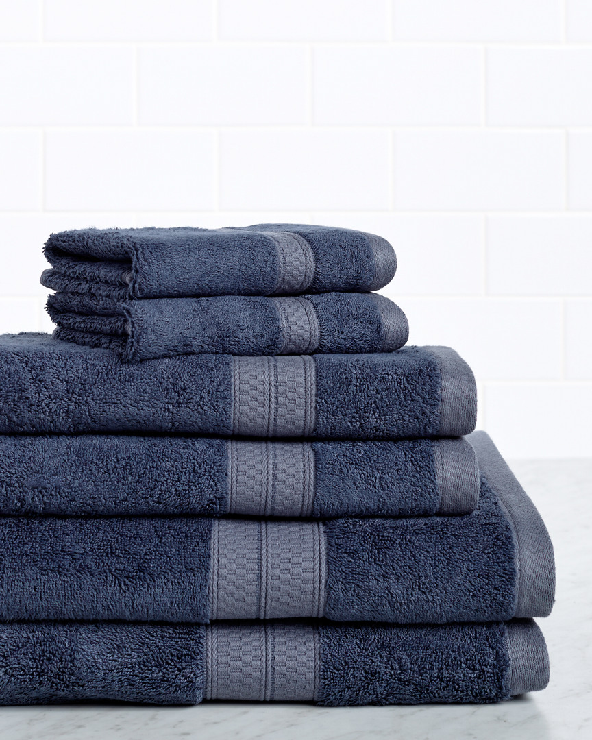 Superior Rayon From Bamboo Blend Solid 6pc Towel Set