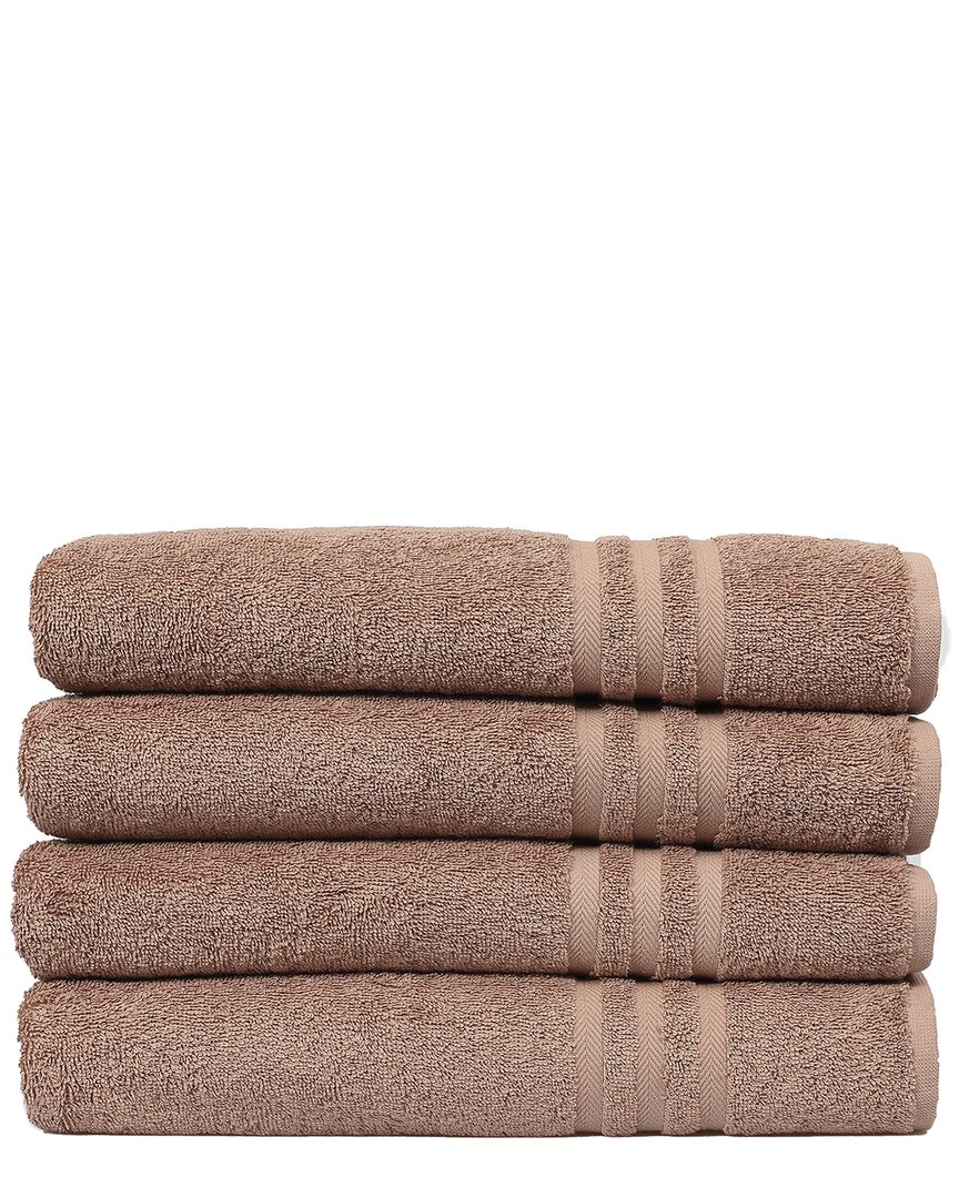 Linum Home Textiles Set Of 4 Denzi Turkish Cotton Bath Towels