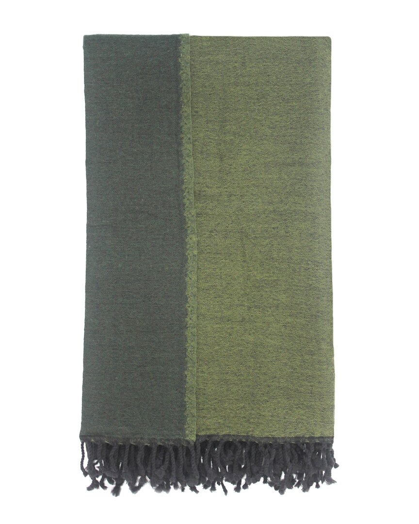 Melange Merino Wool Reversible Throw