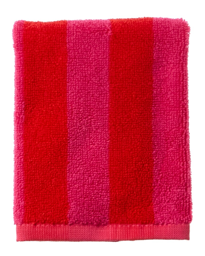 Marimekko Kaksi Raitaa Mini Towel In Red