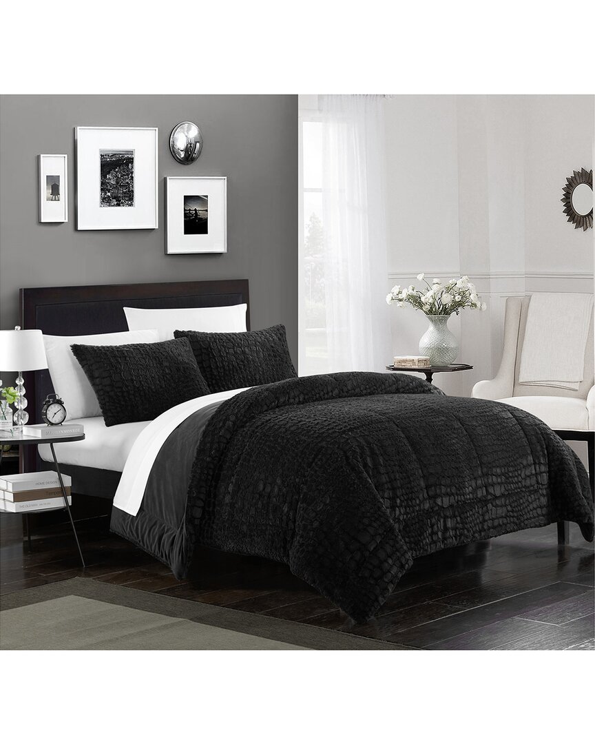 CHIC HOME CHIC HOME DESIGN ALLIE 7PC BED IN A BAG COMFORTER SET