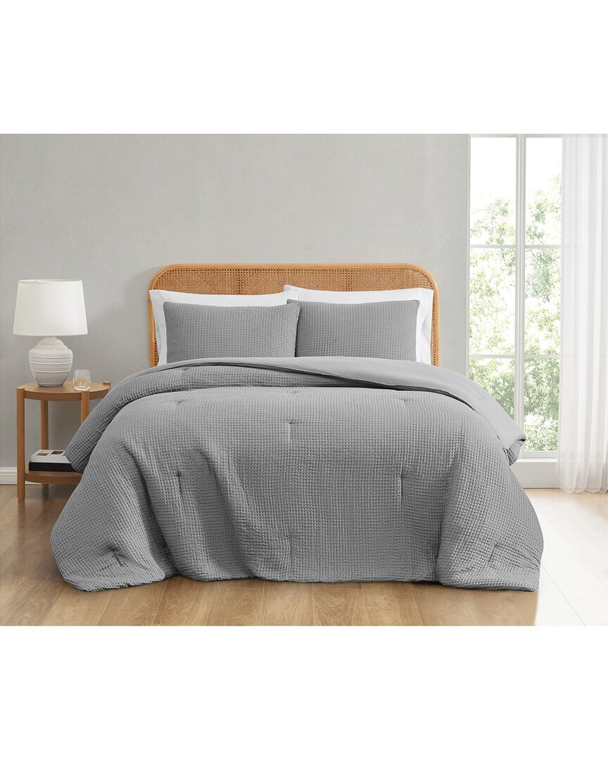 Shop Truly Soft Textured Waffle Comforter Set