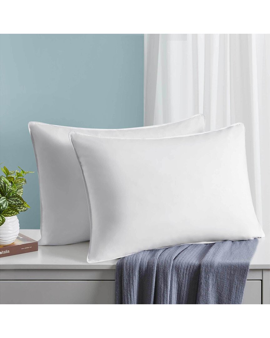 Unikome 2pk White Goose Down Feather Bed Pillows