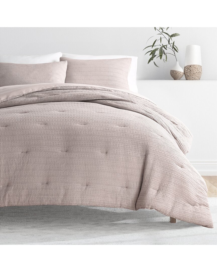 Shop Home Collection All Season Down-alternative Waffle Textured Comforter Set