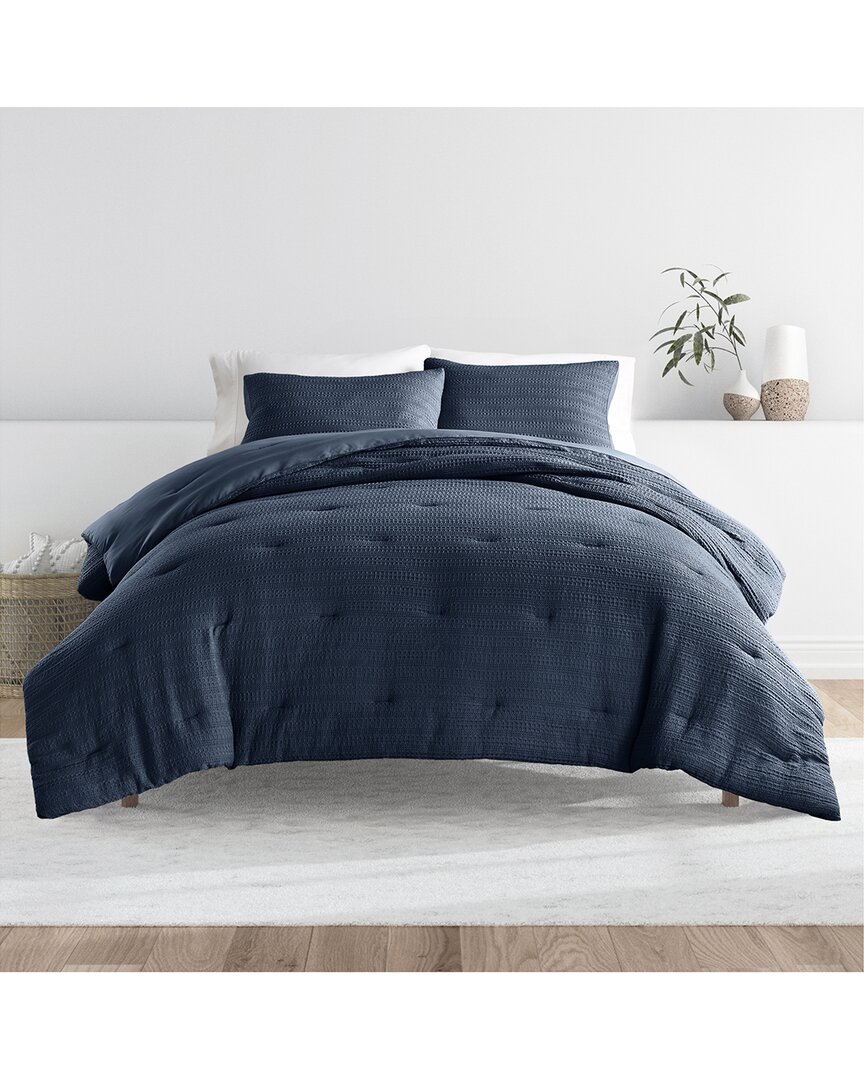 Home Collection All Season Down-alternative Waffle Textured Comforter Set