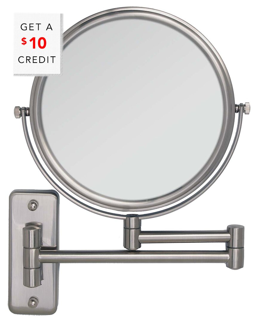 Zadro Dual Arm Wall Mount Mirror In Metallic