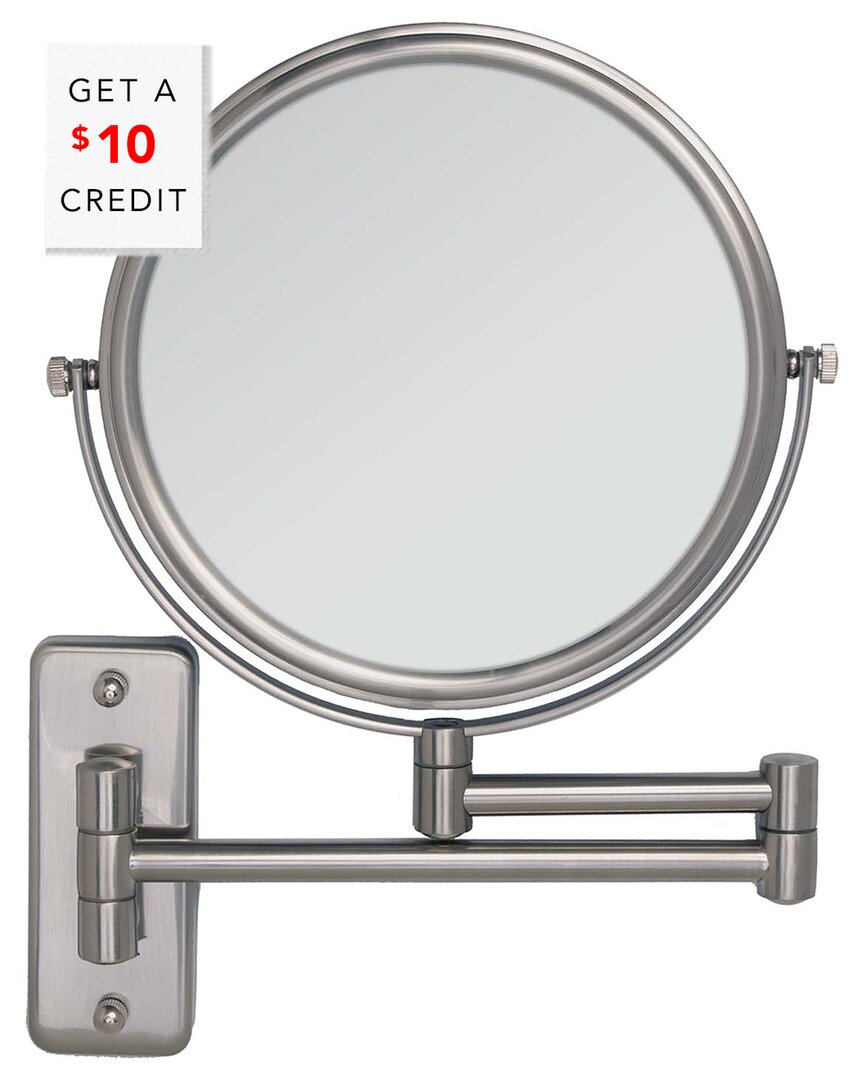 Shop Zadro Dual Arm Wall Mount Mirror With $10 Credit In Metallic