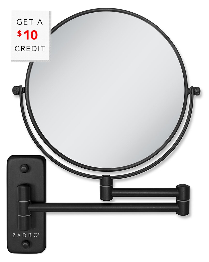 Zadro Dual Arm Wall Mount Mirror In Black
