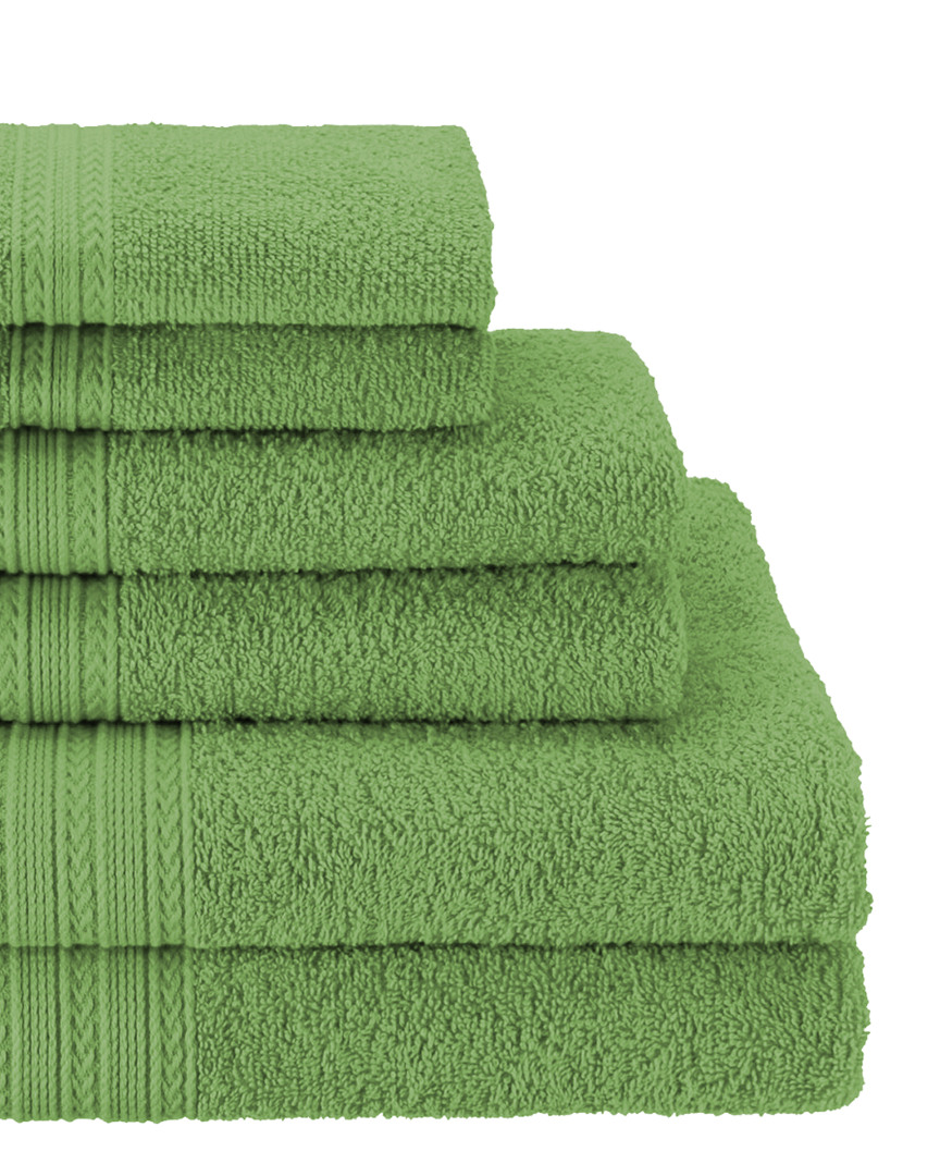 Superior Eco-friendly 6pc Solid Absorbent Towel Set