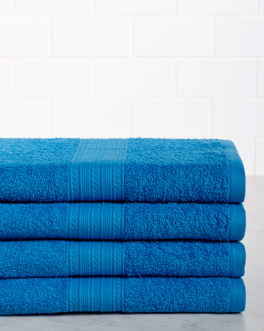 Superior Eco-friendly 4pc Solid Bath Towel Set