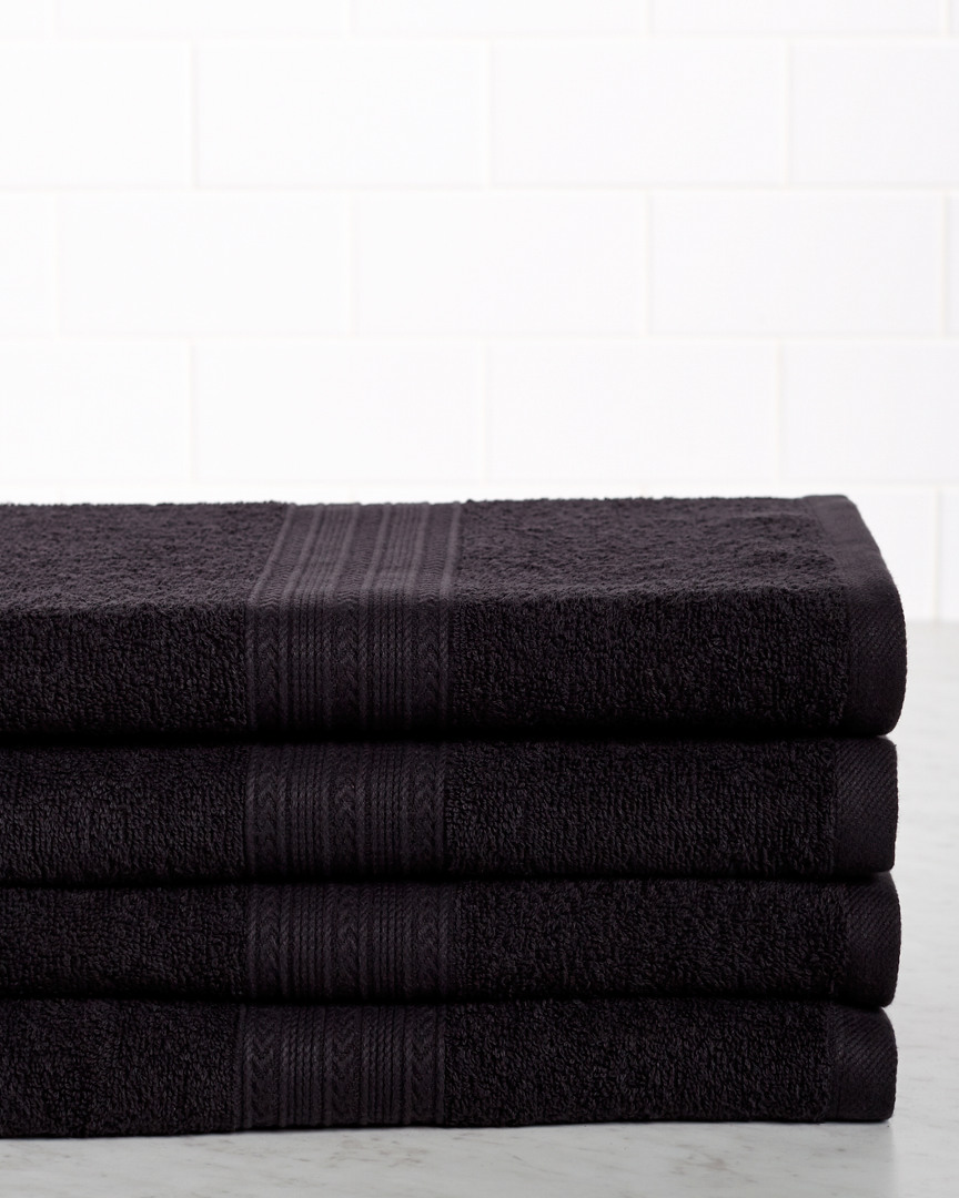 Superior Eco-friendly 4pc Solid Bath Towel Set
