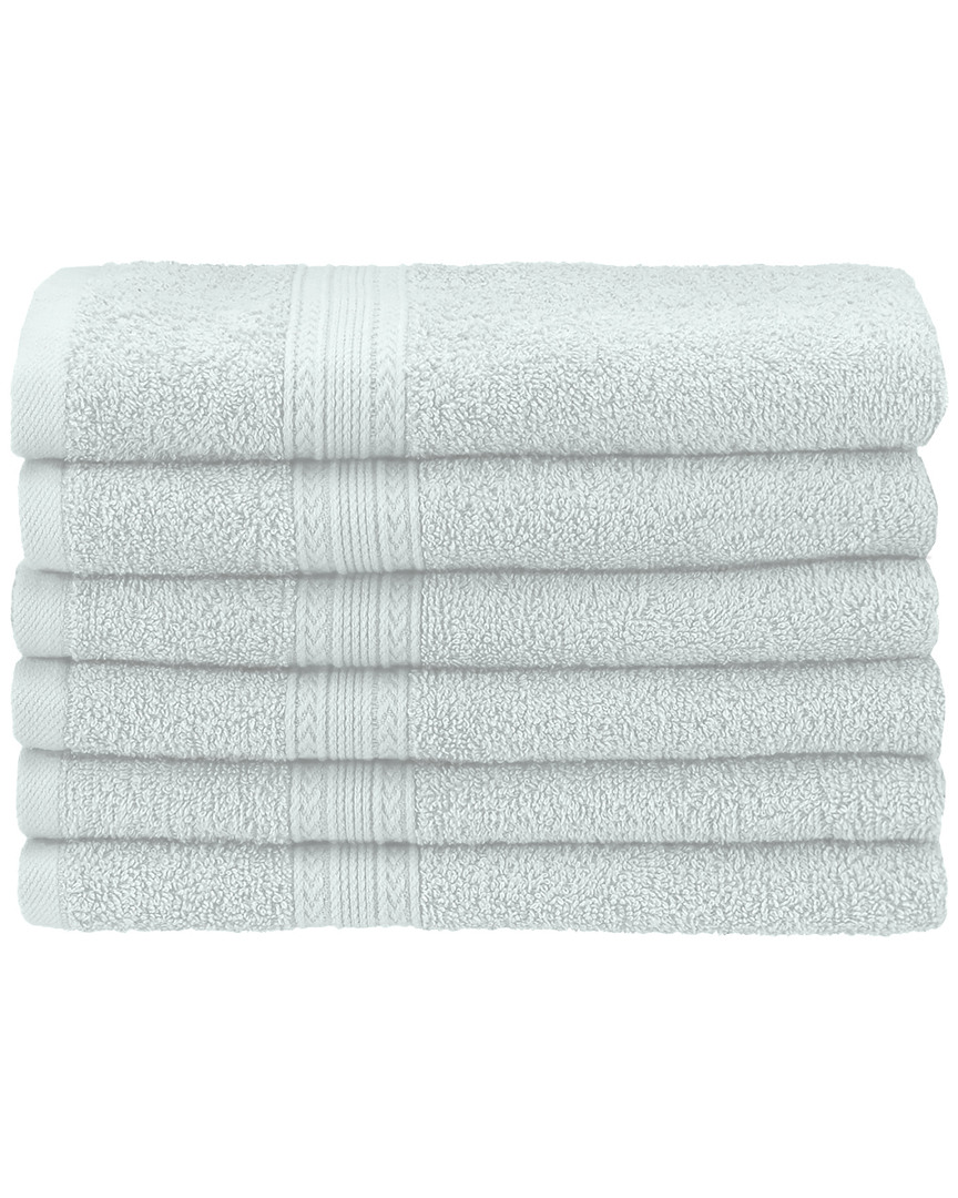 Superior Eco-friendly 6pc Solid Hand Towel Set