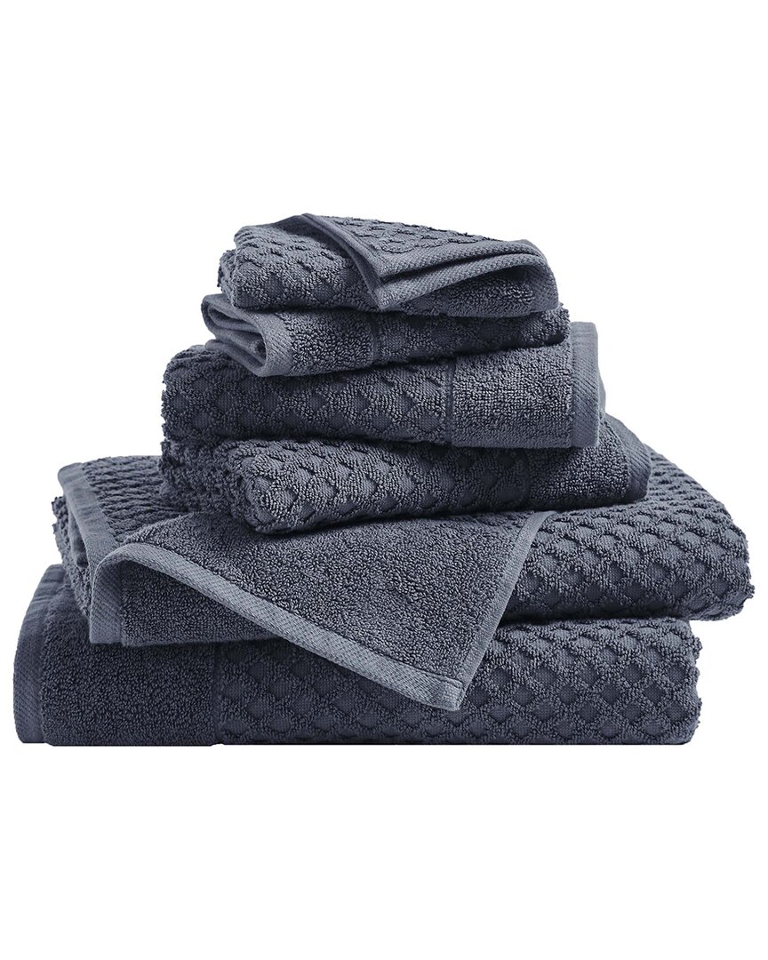 Linery & Co Cotton Diamond Waffle Texture Bath Towels