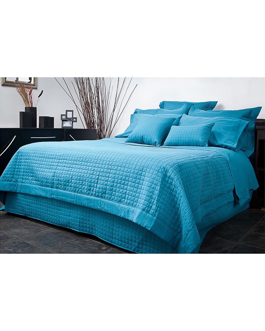 Gouchee Home Grid Microfiber Quilted Duvet Cover Set