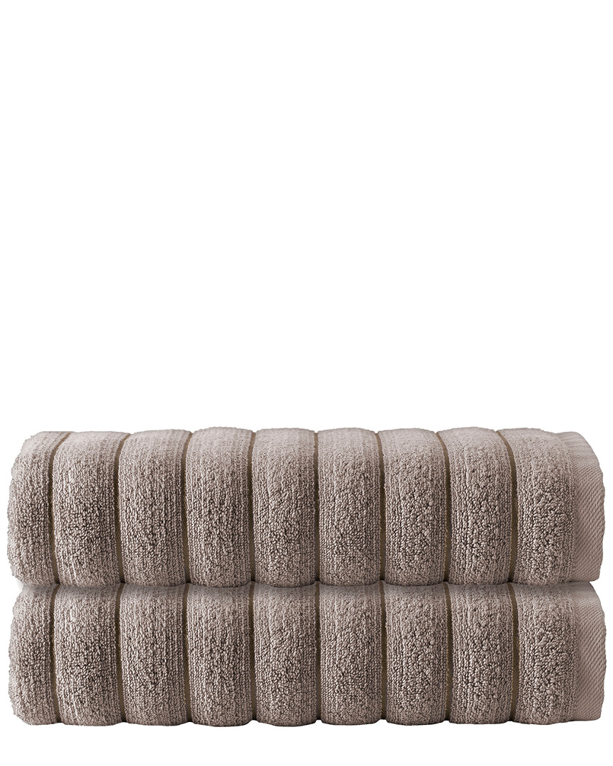 Enchante Home Set Of 2 Vague Bath Towels
