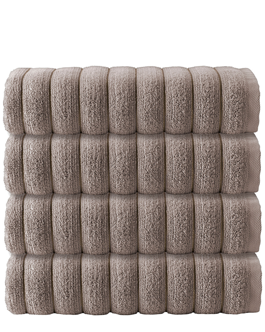 Enchante Home Set Of 4 Vague Bath Towels