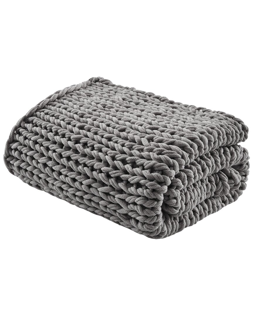 Madison Park Chunky-knit Handmade Throw, 50" X 60"