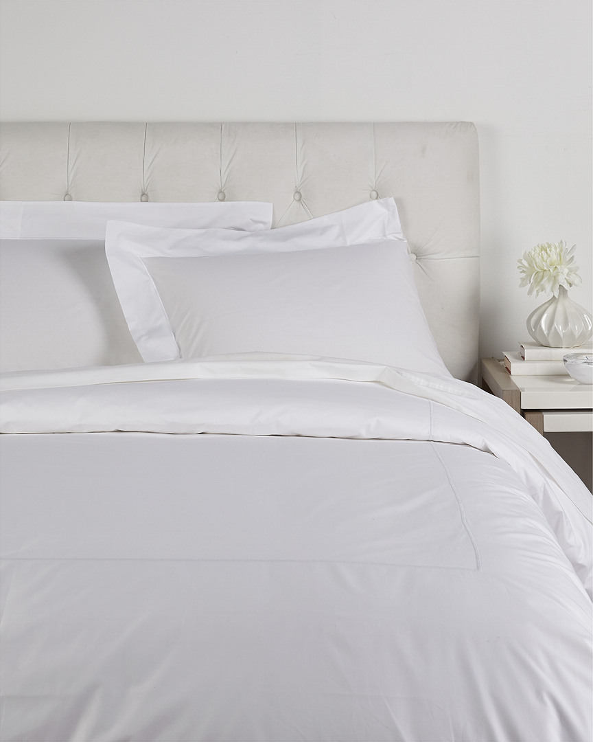 Maurizio Italy Single Line White Embroidered Duvet Set