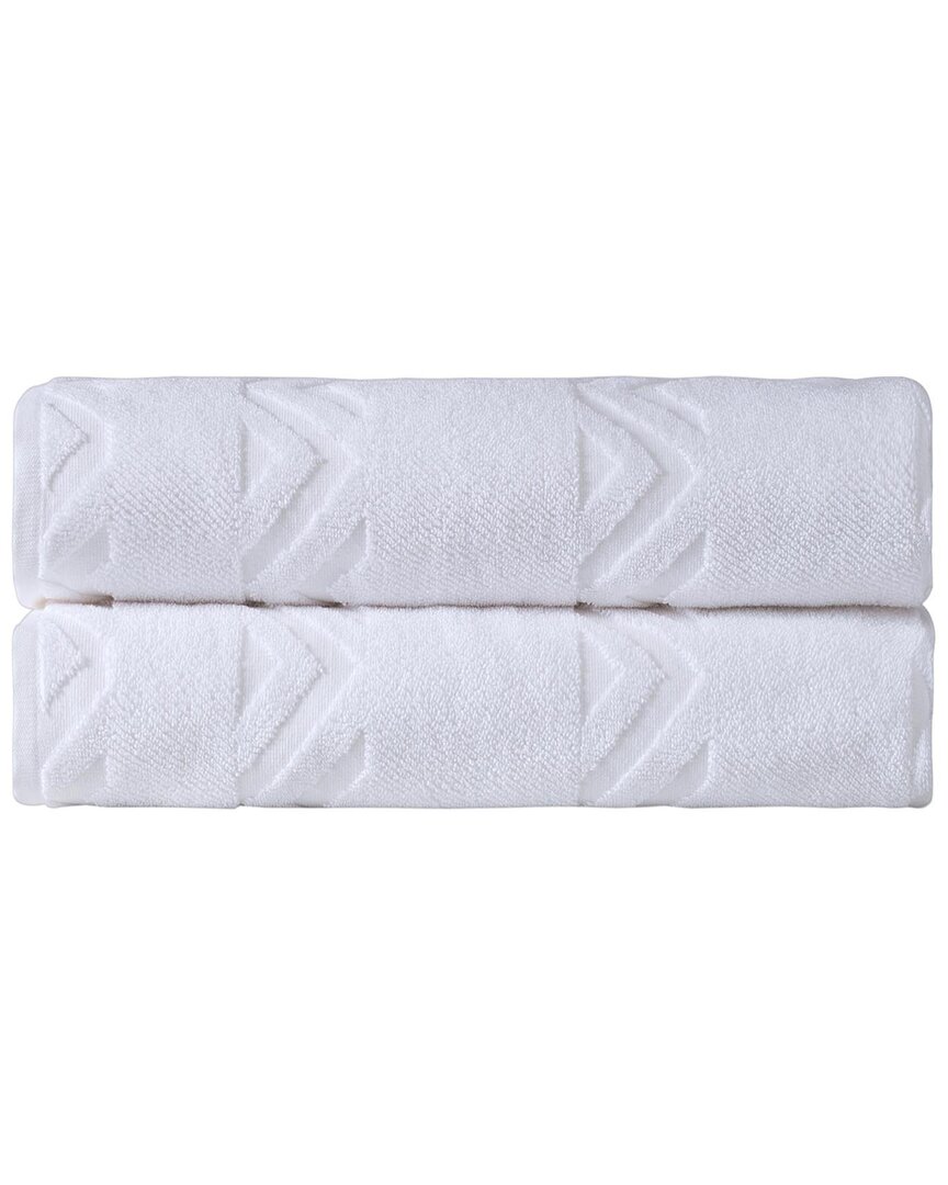 Ozan Premium Home Sovrano 2pc Bath Sheets In White
