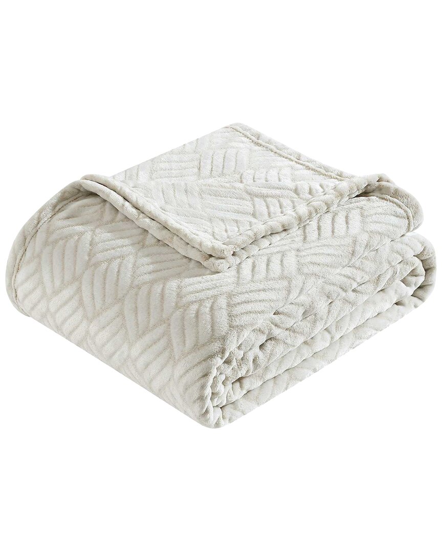 Shop Kenneth Cole New York Jacquard Plush Blanket