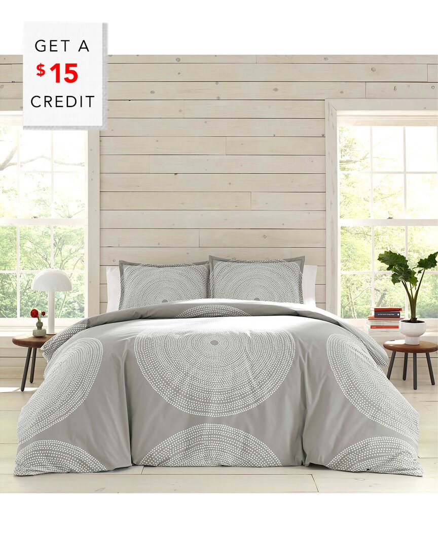 Marimekko Discontinued  Fokus Comforter Set With $15 Credit In Grey