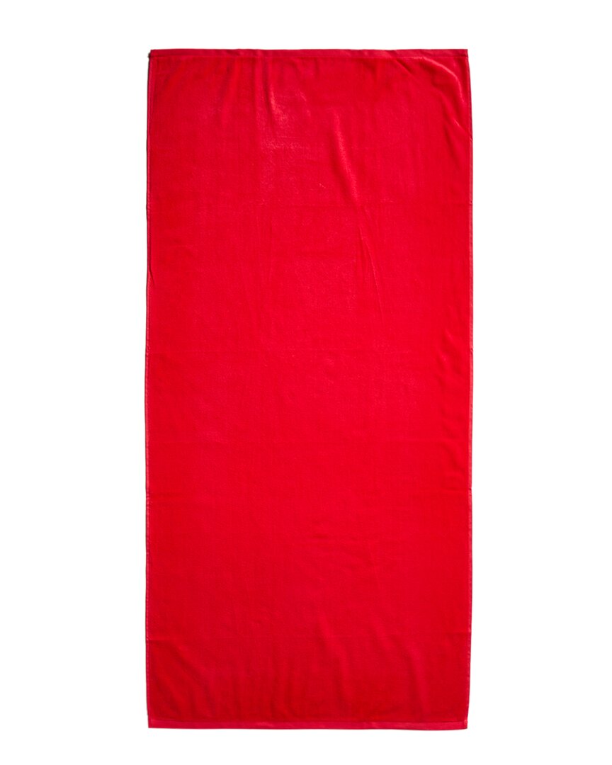 Dohler Solid Red Beach Towel