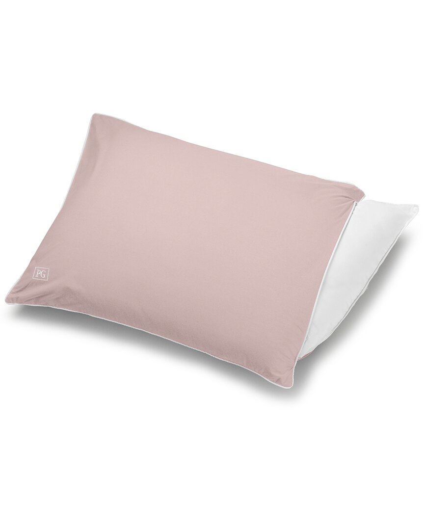 Pillow Gal 400 Thread Count Cotton Pillow Protector In Pink