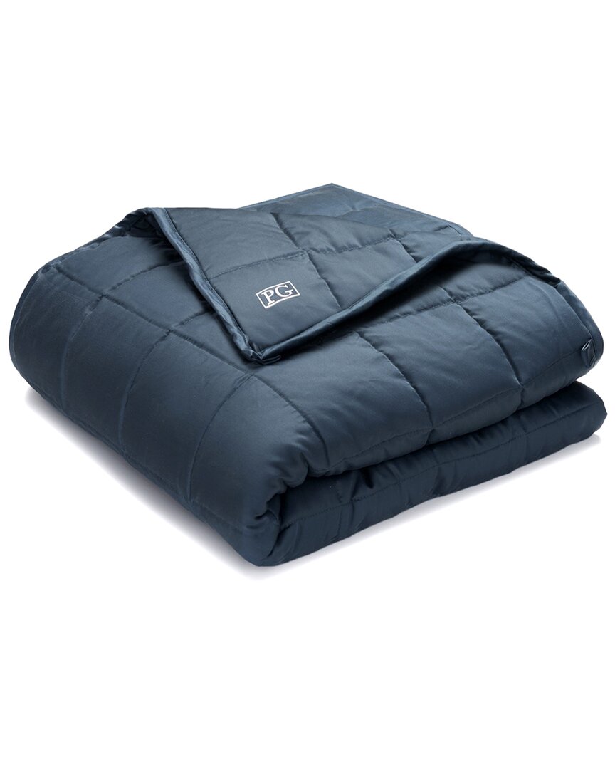 Shop Pillow Guy Tencel Weighted Blanket In Blue