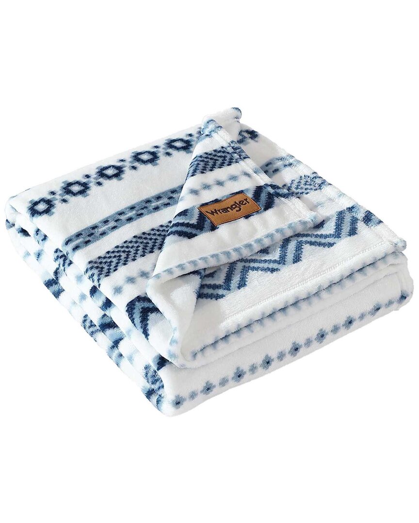 Shop Wrangler Diamond Trail Ultra Soft Plush Fleece Reversible Throw Blanket