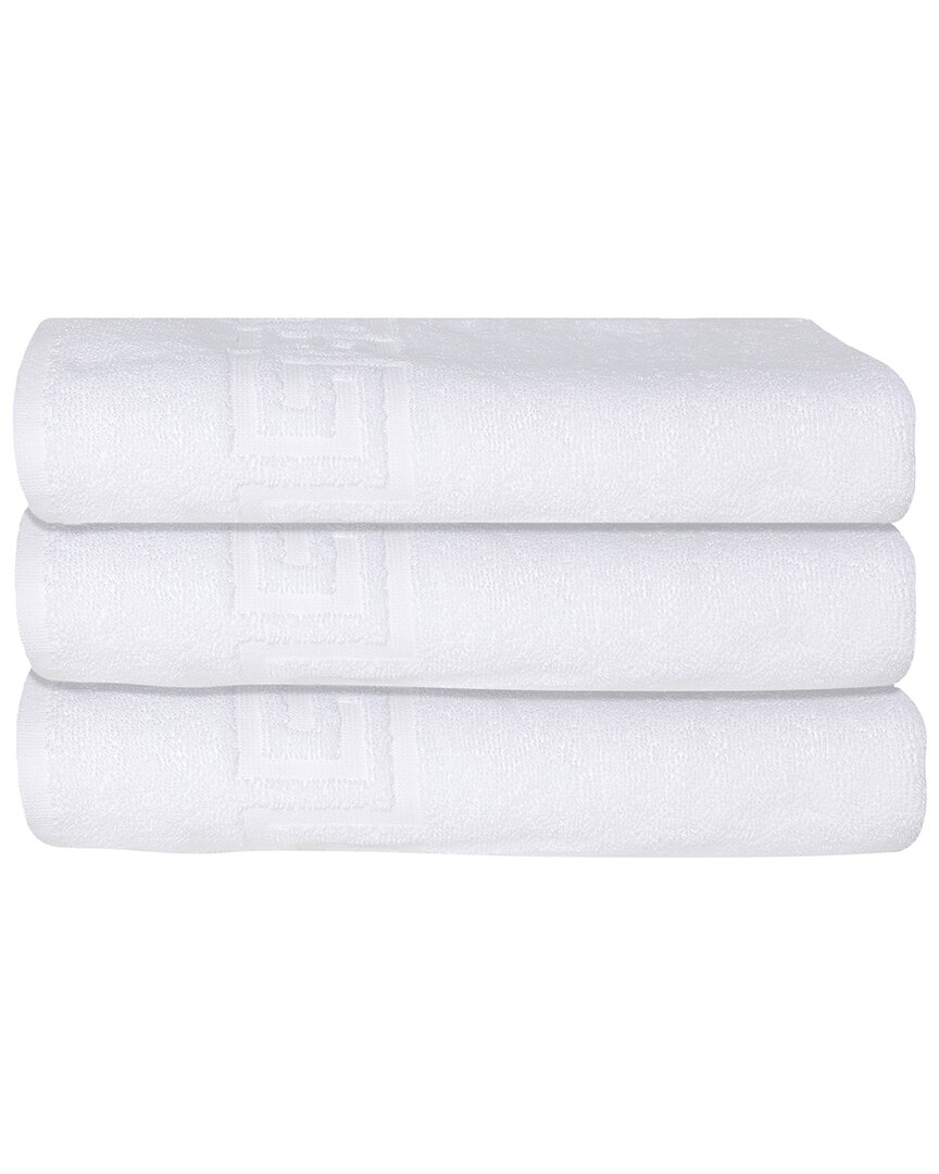 Ozan Premium Home 3pc Milos Greek Key Pattern Bath Towel Set