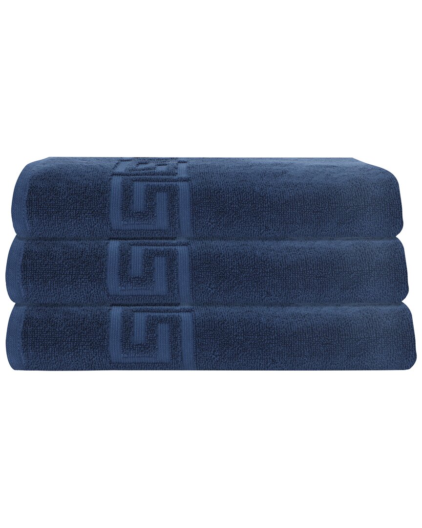 Shop Ozan Premium Home 3pc Milos Greek Key Pattern Bath Towel Set