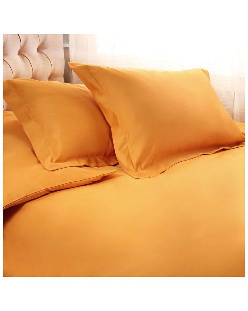 Superior 1200 Thread Count Solid Duvet Cover Set In Yellow