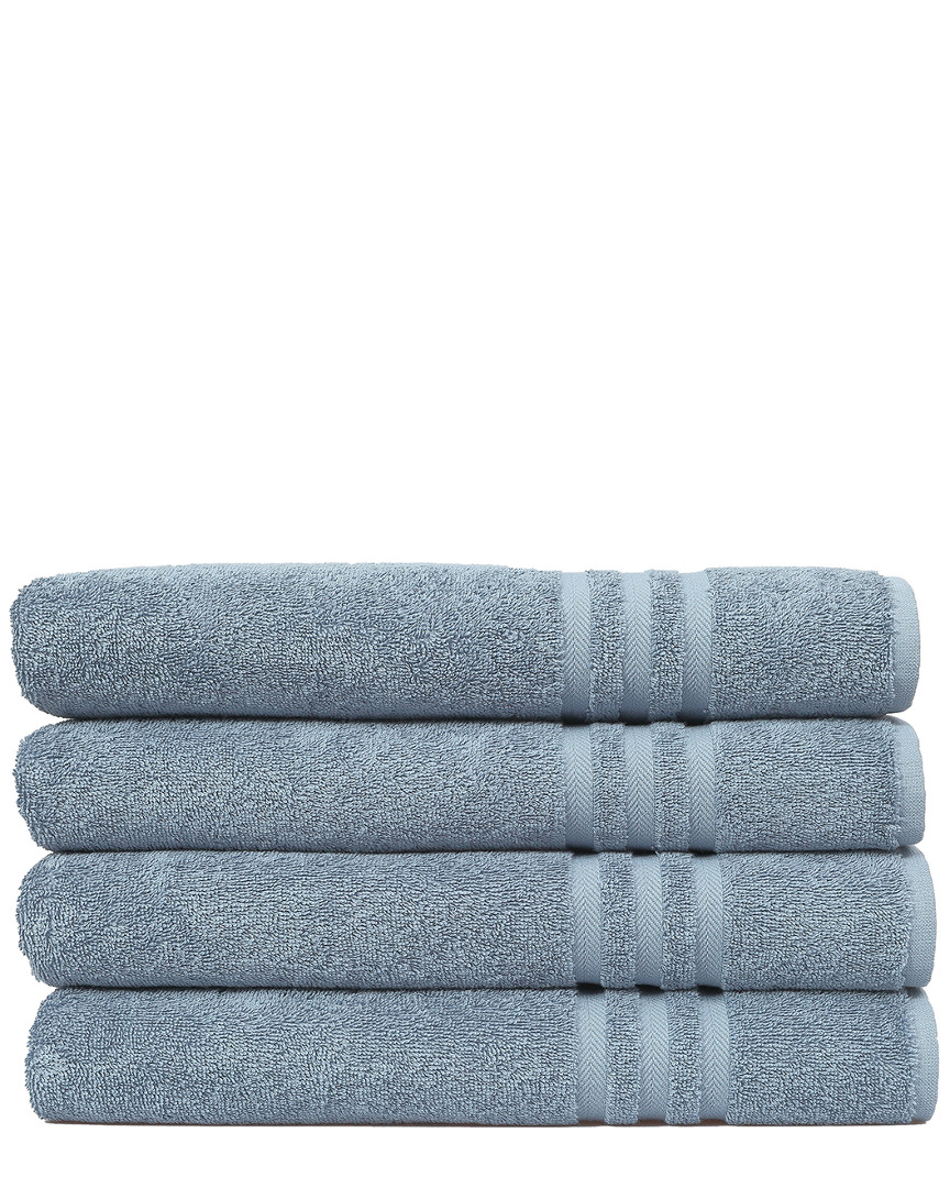 LINUM HOME TEXTILES LINUM HOME TEXTILES SET OF 4 DENZI TURKISH COTTON BATH TOWELS