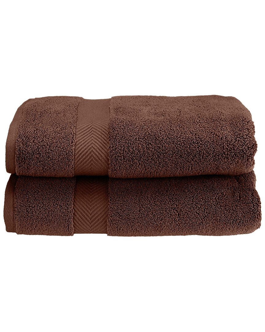 Superior Smart Dry 2pc Absorbent Bath Towel Set In Brown