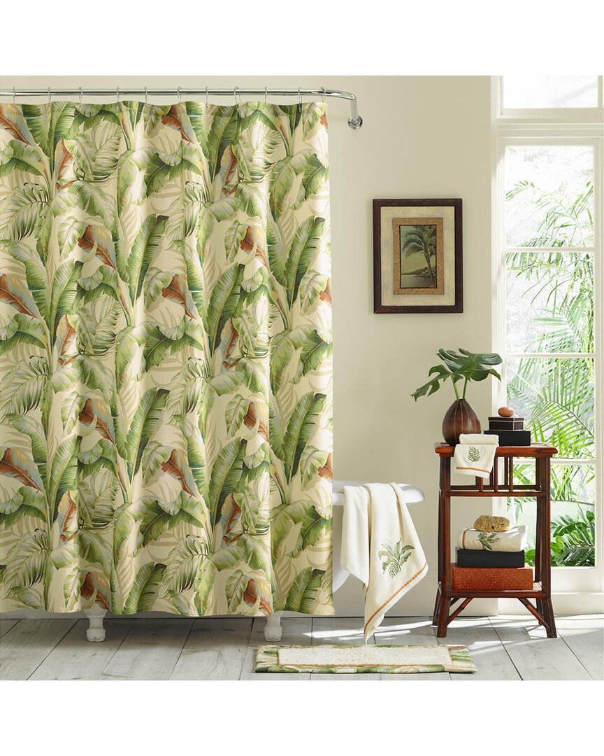 Shop Tommy Bahama Palmiers Green Shower Curtain
