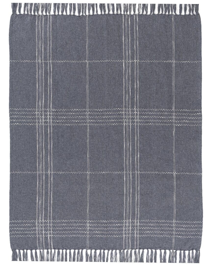 Lr Home Hand-made Throw Blanket 50 X 60 In Gray