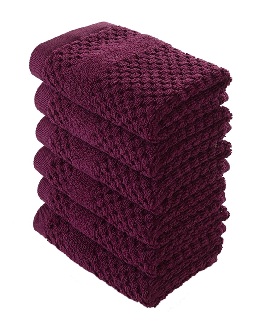 Alexis Antimicrobial Honeycomb Washcloth Pack Of 6