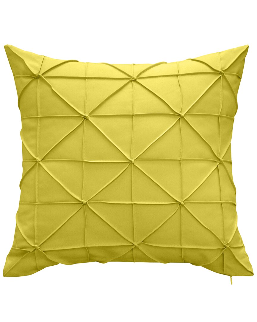 Edie Home Indoor/outdoor Decorative Pillow In Sunshine
