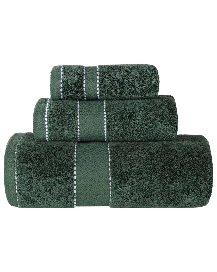Superior Niles Giza Cotton Dobby Ultra-plush Thick Soft Absorbent 3pc Towel Set
