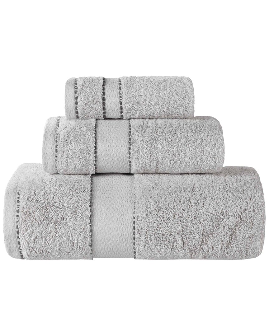 Superior Niles Giza Cotton Dobby Ultra-plush Thick Soft Absorbent 3pc Towel Set