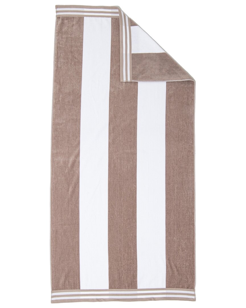 Superior Cabana Stripe Oversized Cotton Beach Towel