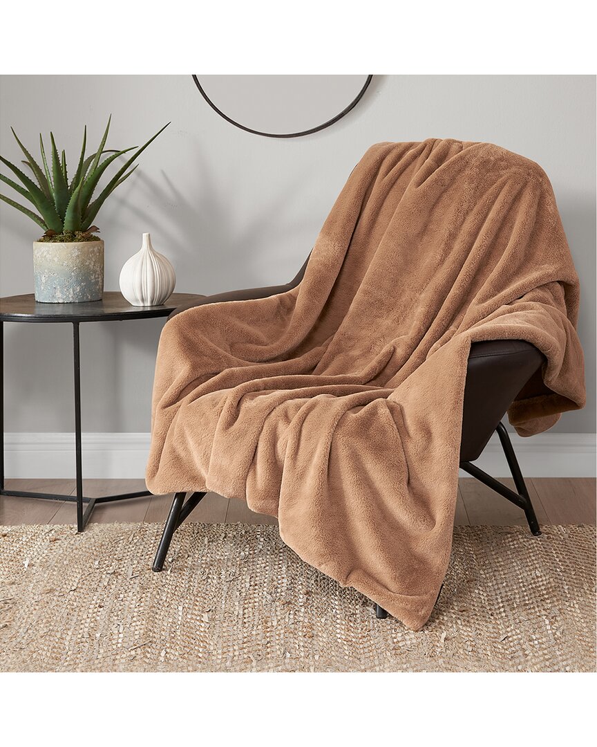 Shop Lucky Brand Solid Fuzzy Throw Blanket