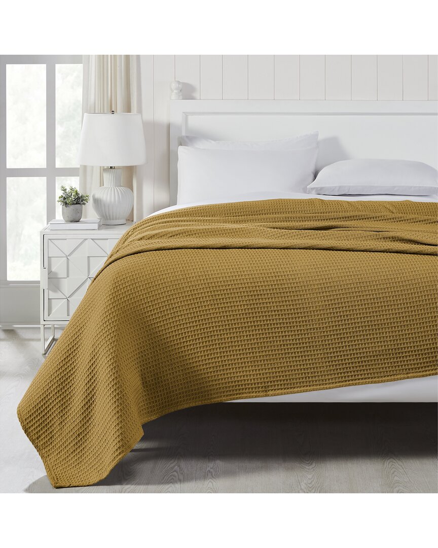 Modern Threads Cotton Waffle Thermal Blanket In Gray