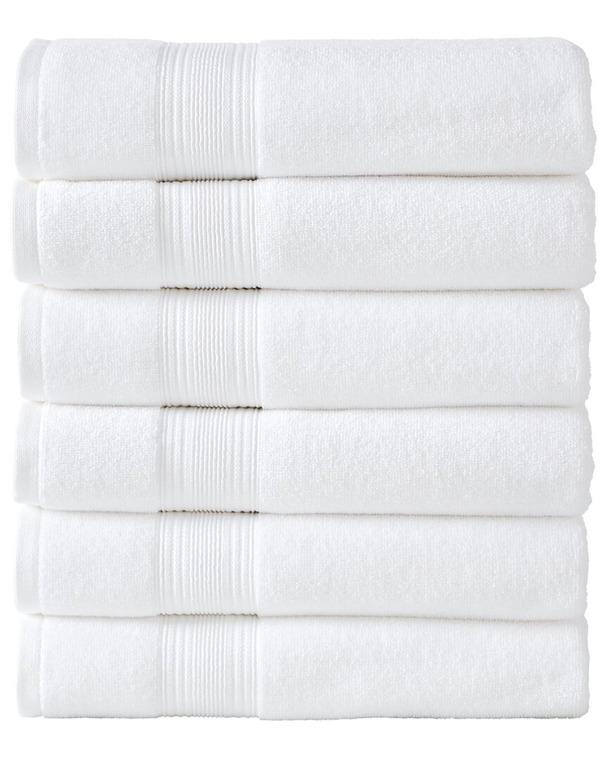 Modern Threads Hotel Collection 6-pack Cotton Bath Towel Set In Gray