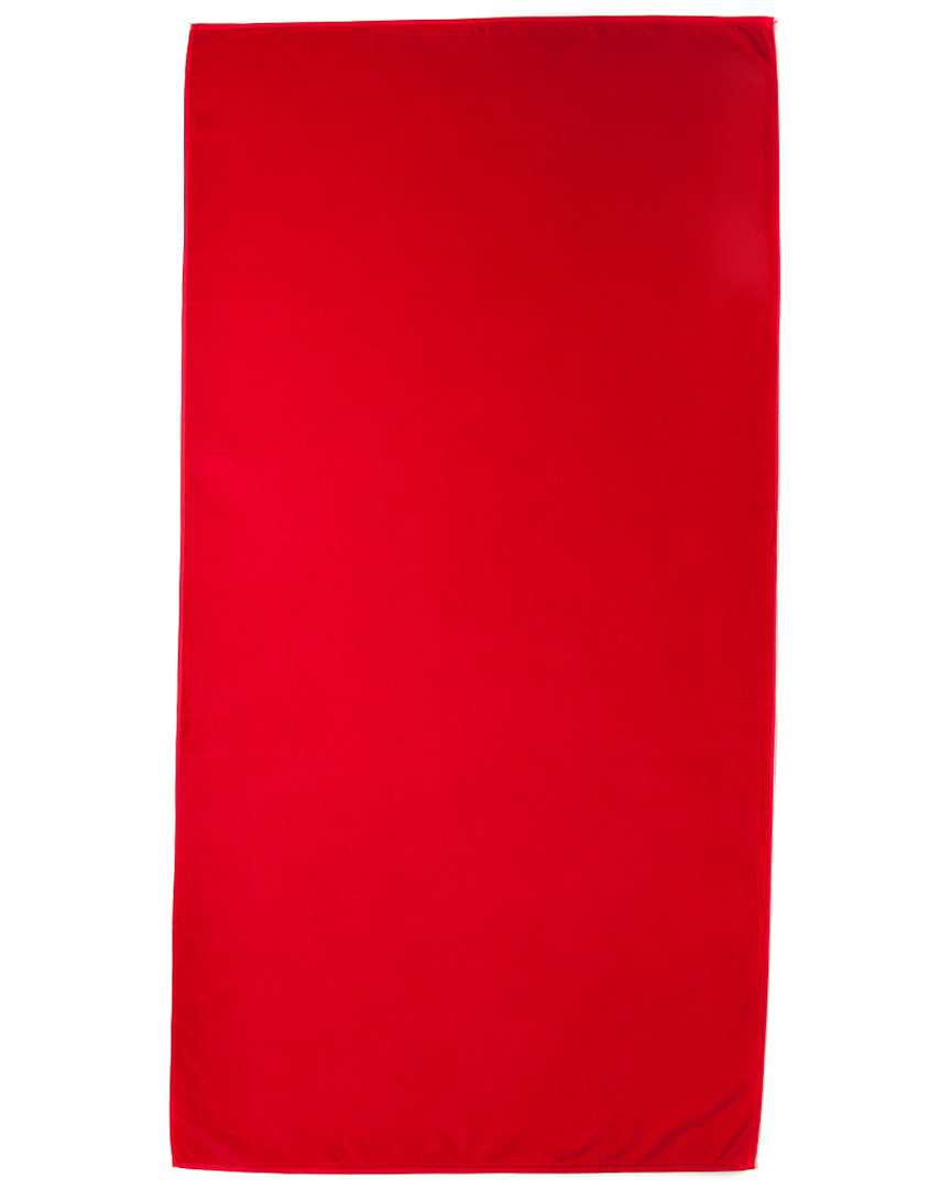 Dohler Extra Long Beach Towel In Red